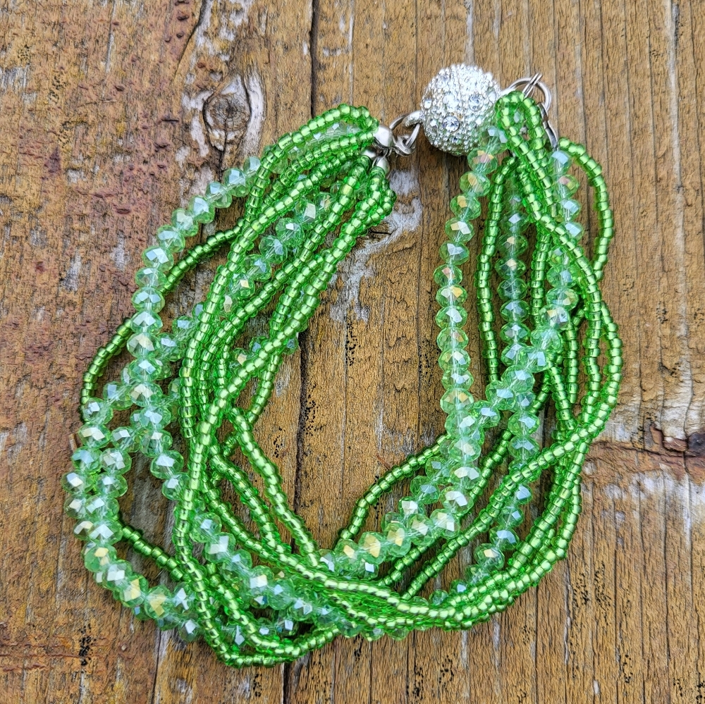 "Jewelled Seaweed" Bracelet